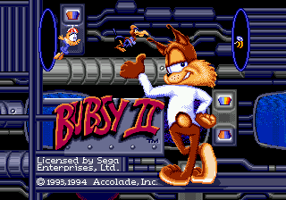 Bubsy II Title Screen